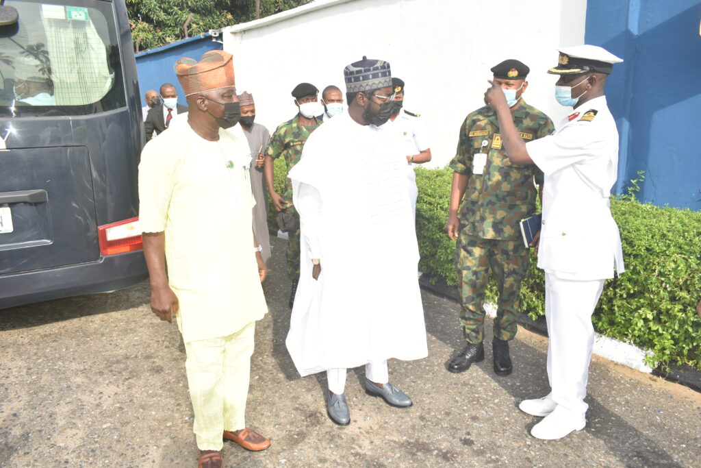 Members of House of Rep Committee on Nigerian Navy Visit To Naval Dockyard Limited