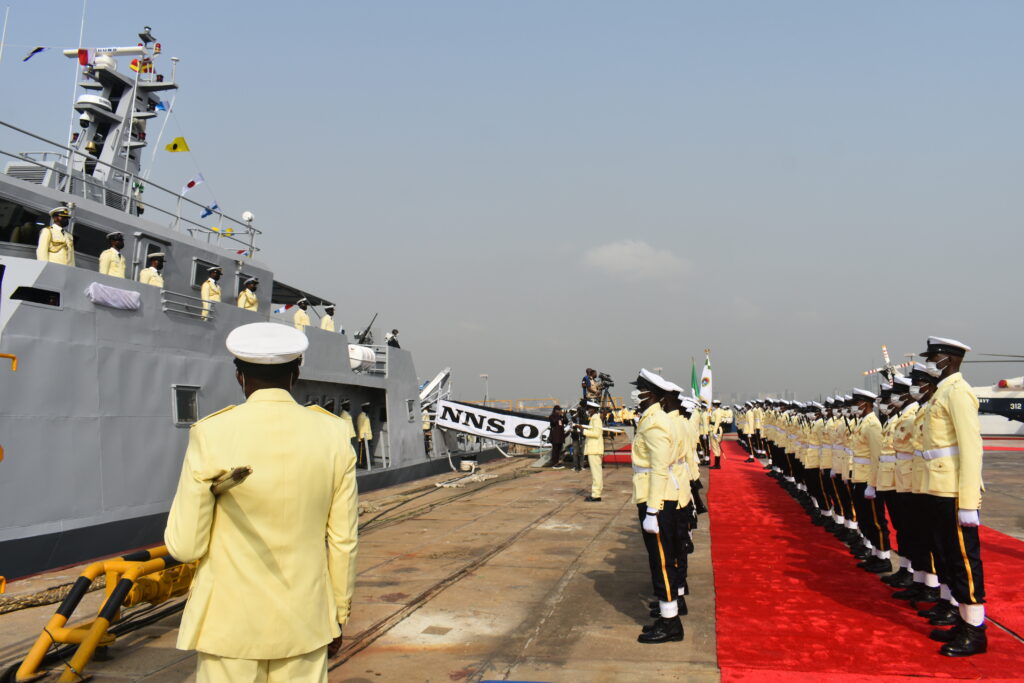 Commissioning of third locally built Nigerian Navy ship at Naval Dockyard Limited by the President and Commander in Chief of Federal Republic of Nigeria, Muhammadu Buhari (GCFR) Commissioning of third locally built Nigerian Navy ship at Naval Dockyard Limited by the President and Commander in Chief of Federal Republic of Nigeria, Muhammadu Buhari (GCFR)