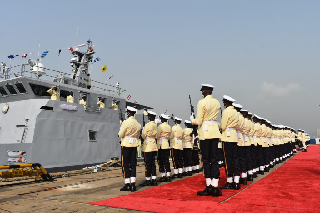 Commissioning of third locally built Nigerian Navy ship at Naval Dockyard Limited by the President and Commander in Chief of Federal Republic of Nigeria, Muhammadu Buhari (GCFR) Commissioning of third locally built Nigerian Navy ship at Naval Dockyard Limited by the President and Commander in Chief of Federal Republic of Nigeria, Muhammadu Buhari (GCFR)